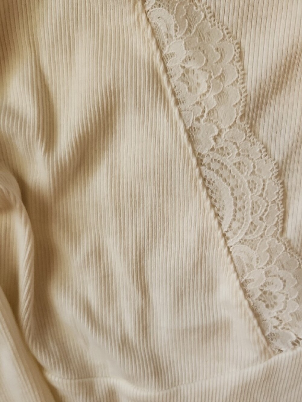 H&M Cream Ribbed Tank Top - Picture 4 of 5